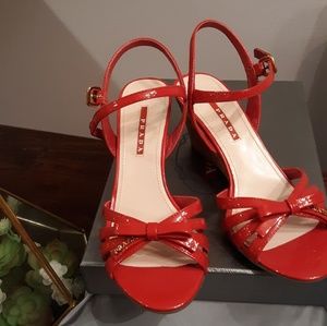 Red Prada Sandals